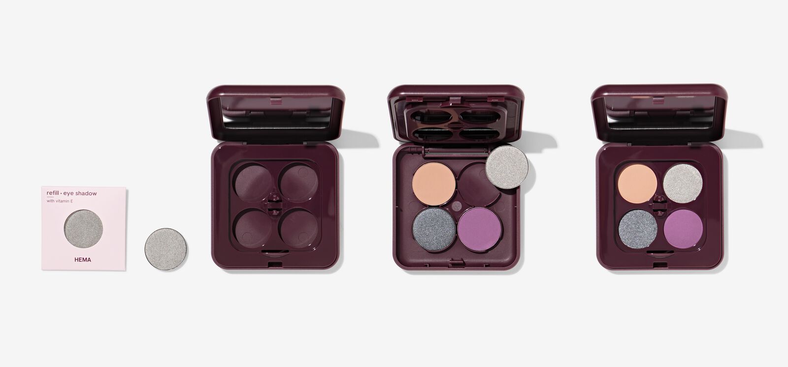 palette de fards &agrave; paupi&egrave;res rechargeable pour 4 couleurs - 11210557 - HEMA